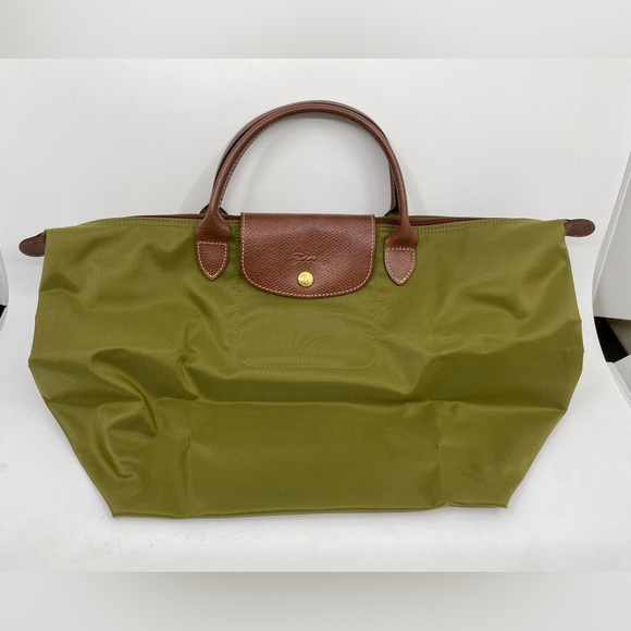 Longchamp Bags Longchamp Tote Bag In Olive Green Le Pliage Poshmark